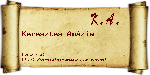 Keresztes Amázia névjegykártya